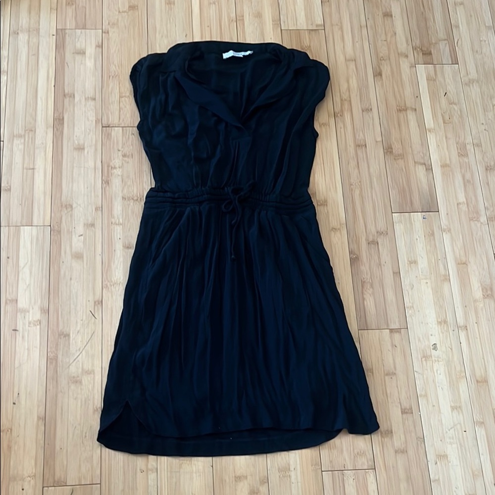 LOFT Sundress with Notched Collar Cap Sleeves